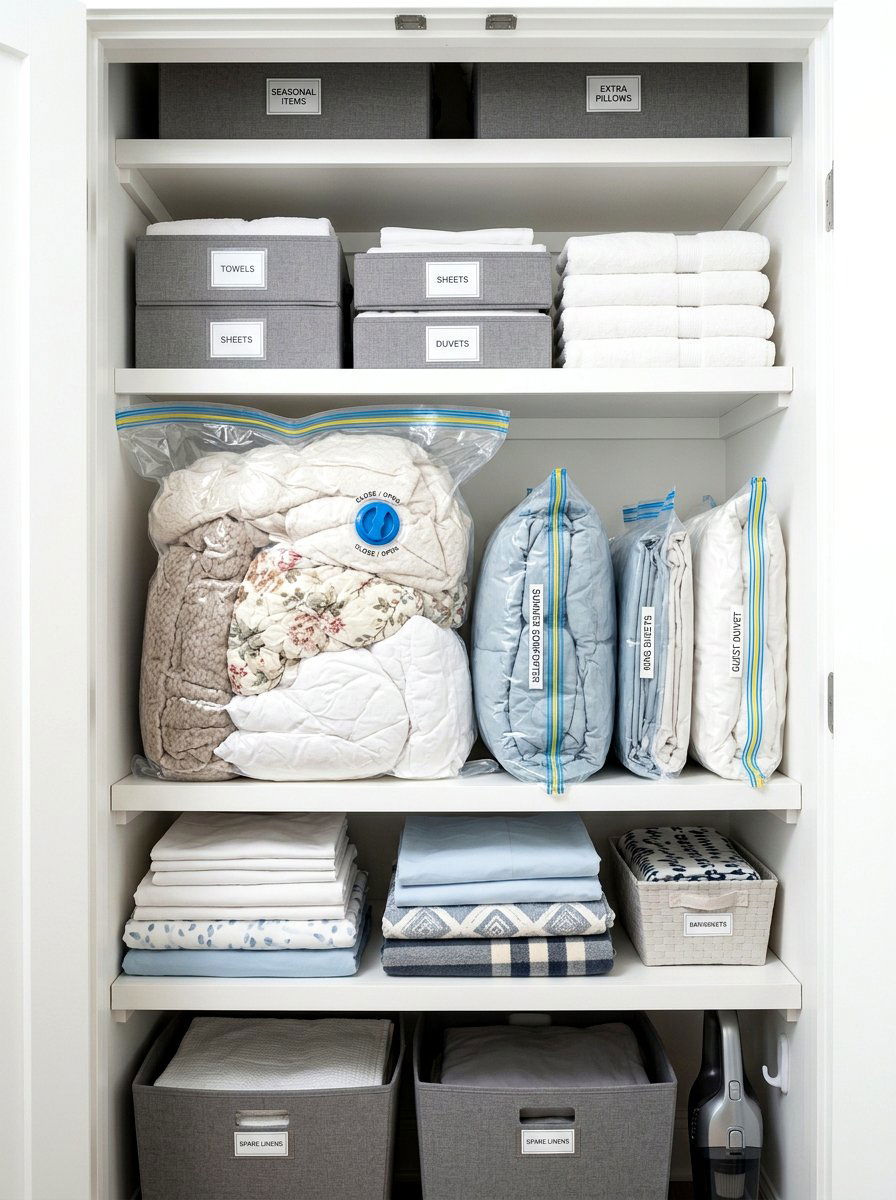 Vacuum storage bags - 30 holiday storage ideas