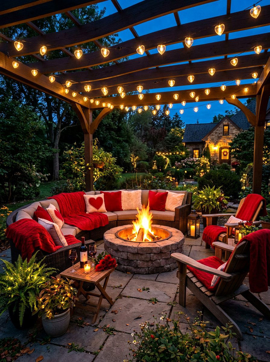Valentine Outdoor Patio String Lights