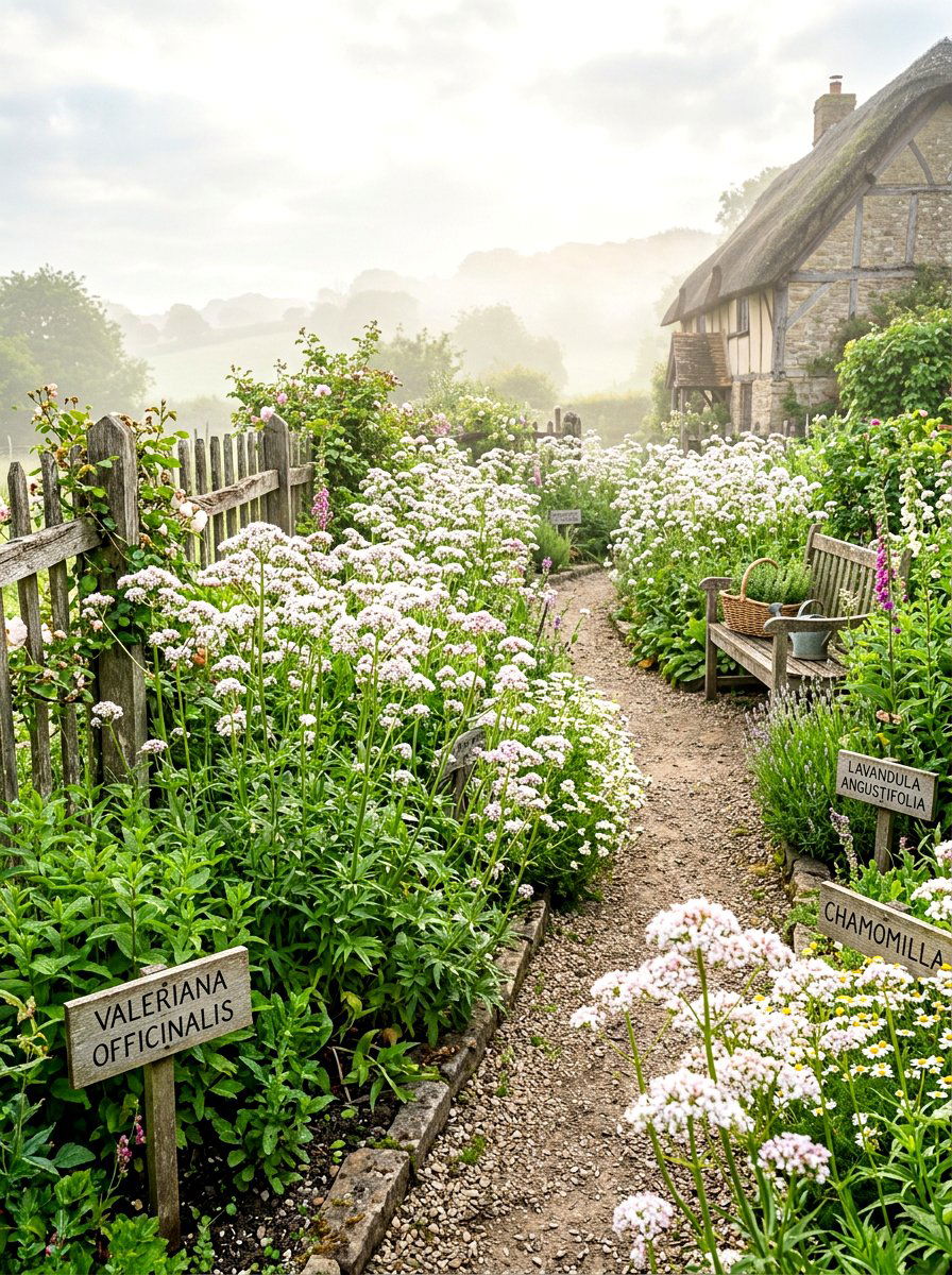 Valerian Garden - 30 tea herb garden ideas