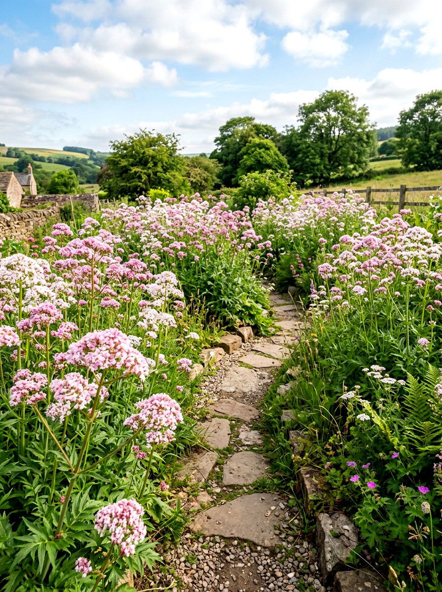 Valerian Root Garden Space - 30 medicinal garden ideas