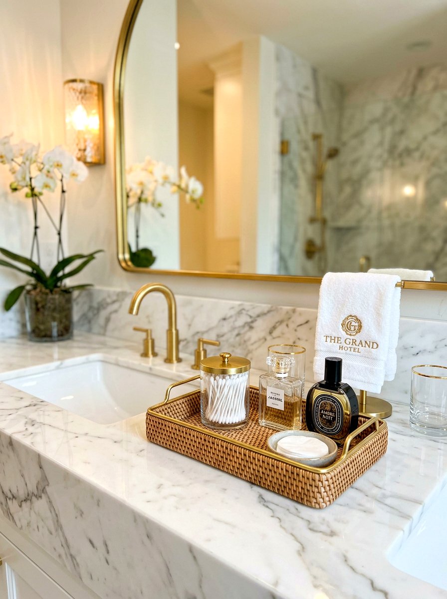 Vanity Countertop Mini Basket Tray - 30 bathroom basket storage ideas