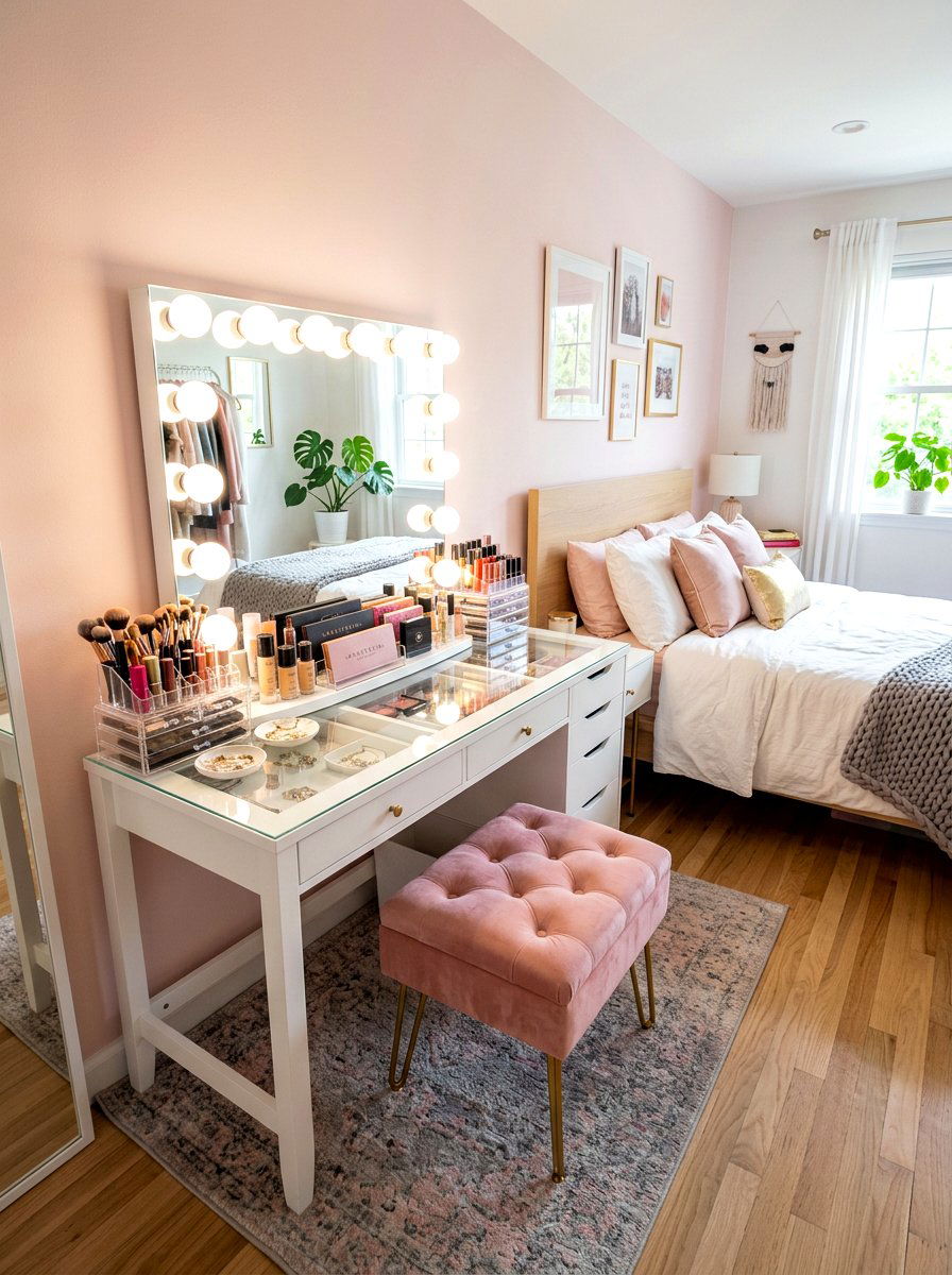 Vanity Desk Bedroom - 30 cute bedroom decor ideas