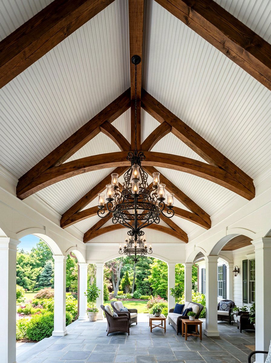 Vaulted Beadboard Porch Ceiling - 30 porch beadboard ceiling ideas
