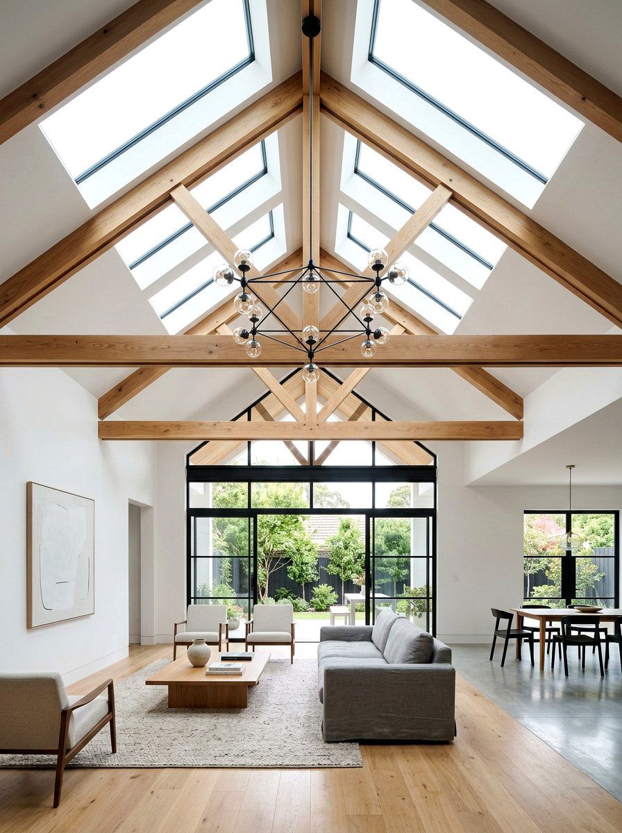 Vaulted Ceiling Home - 30 barn style home ideas