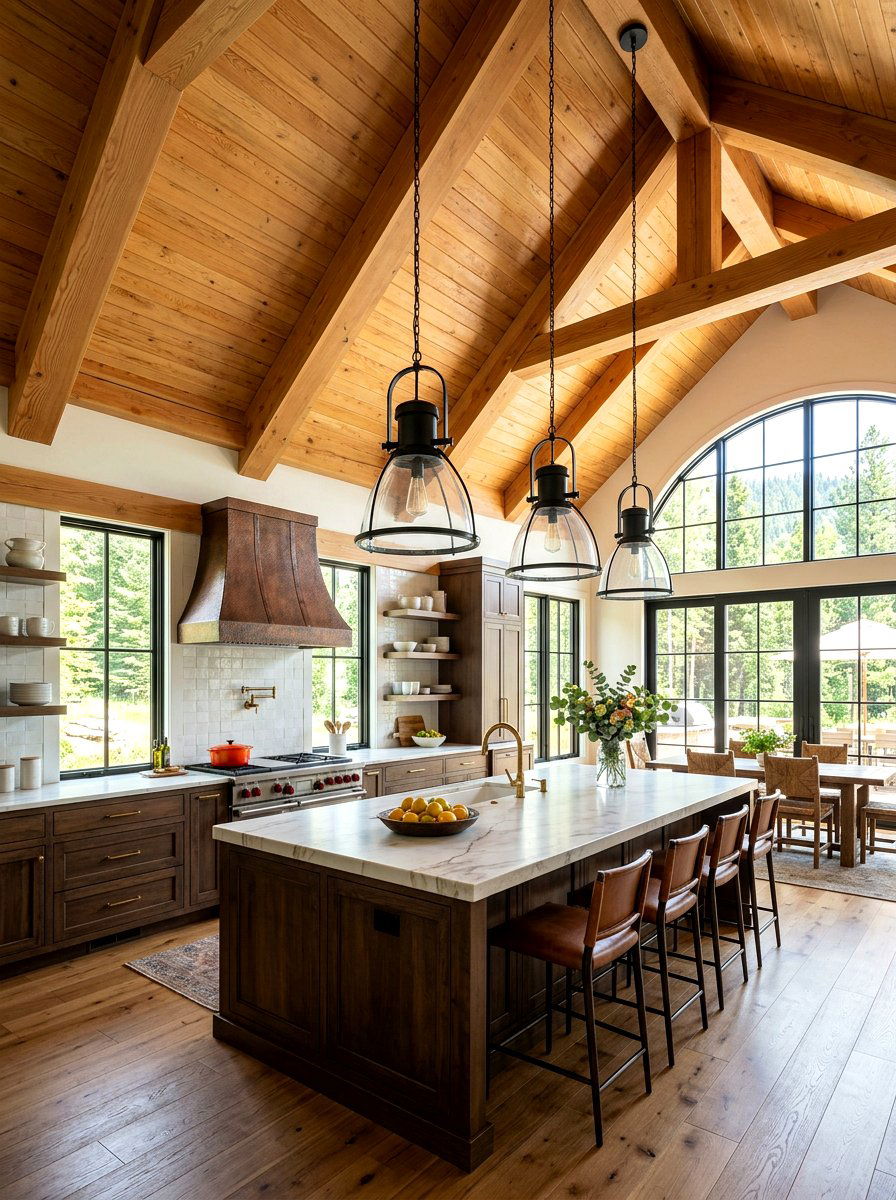 Vaulted Ceiling Kitchen - 30 old world kitchen ideas