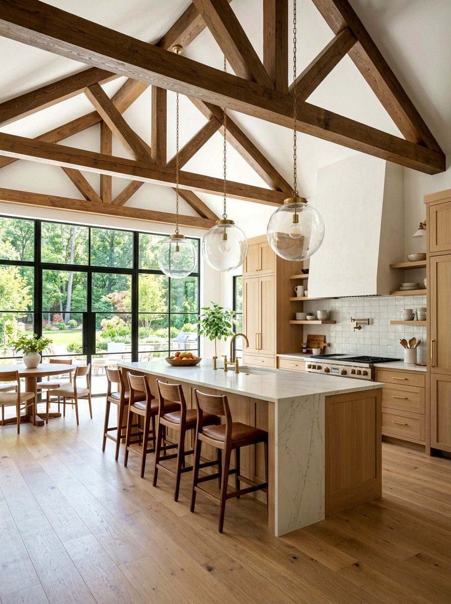 Vaulted Ceiling Kitchen - 30 California casual kitchen ideas