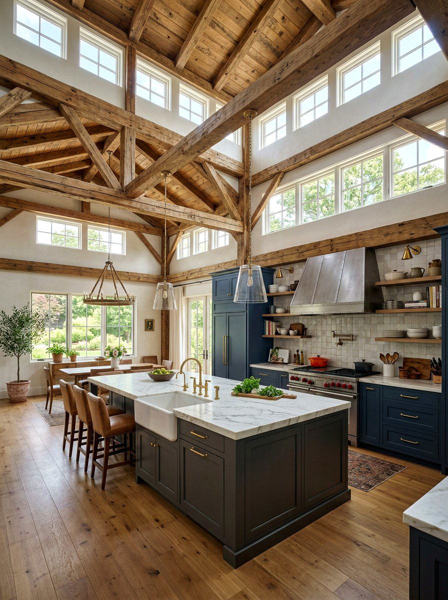 Vaulted Kitchen Ceiling - 30 kitchen remodel ideas