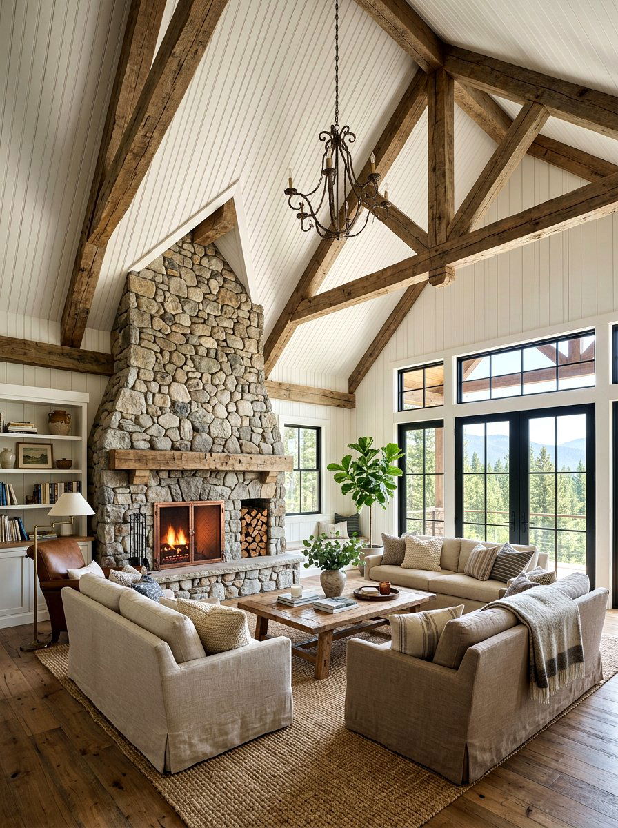 Vaulted Living Room Beadboard - 30 beadboard ceiling ideas