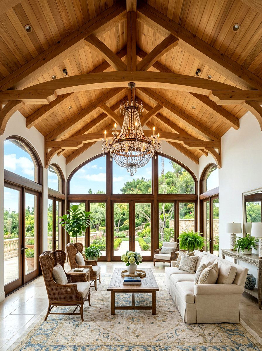 Vaulted ceiling sunroom - 30 elegant sunroom ideas