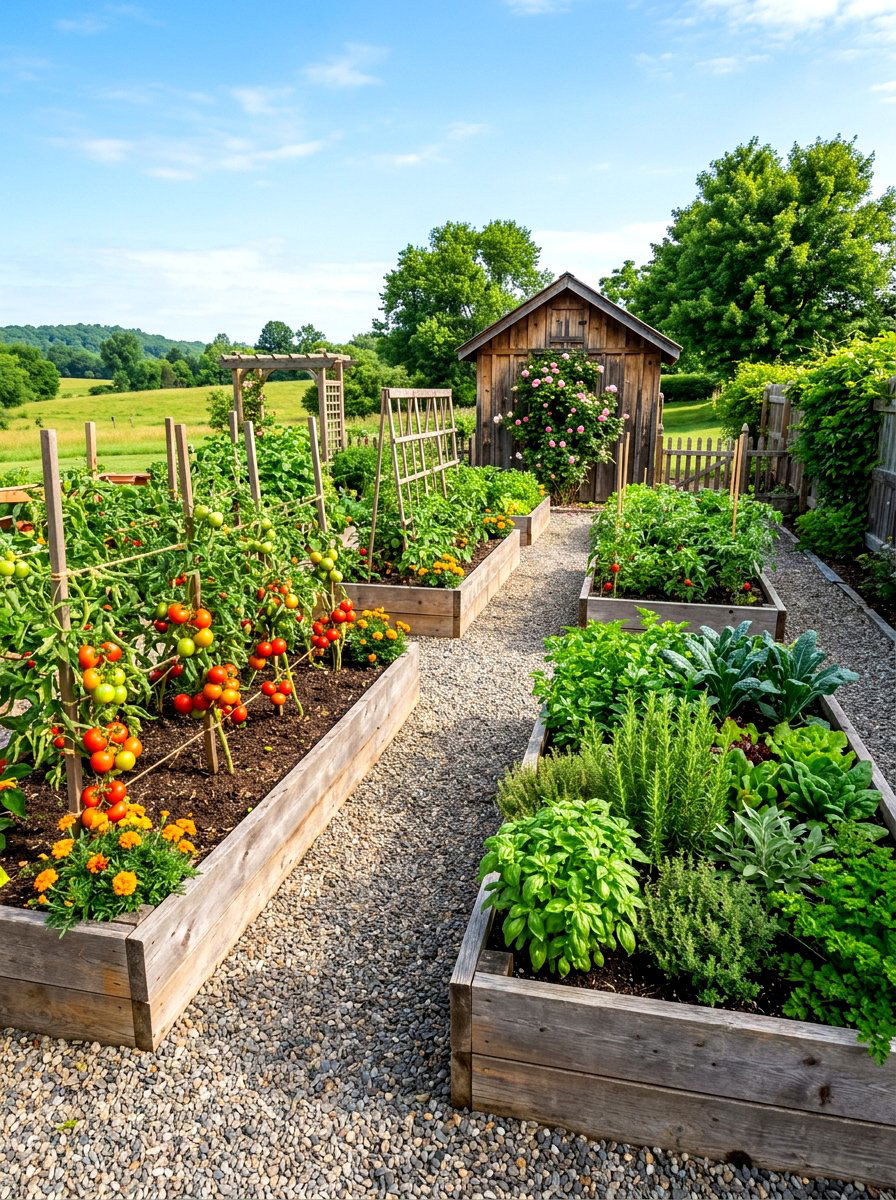 Vegetable Garden - 30 family cookout backyard ideas