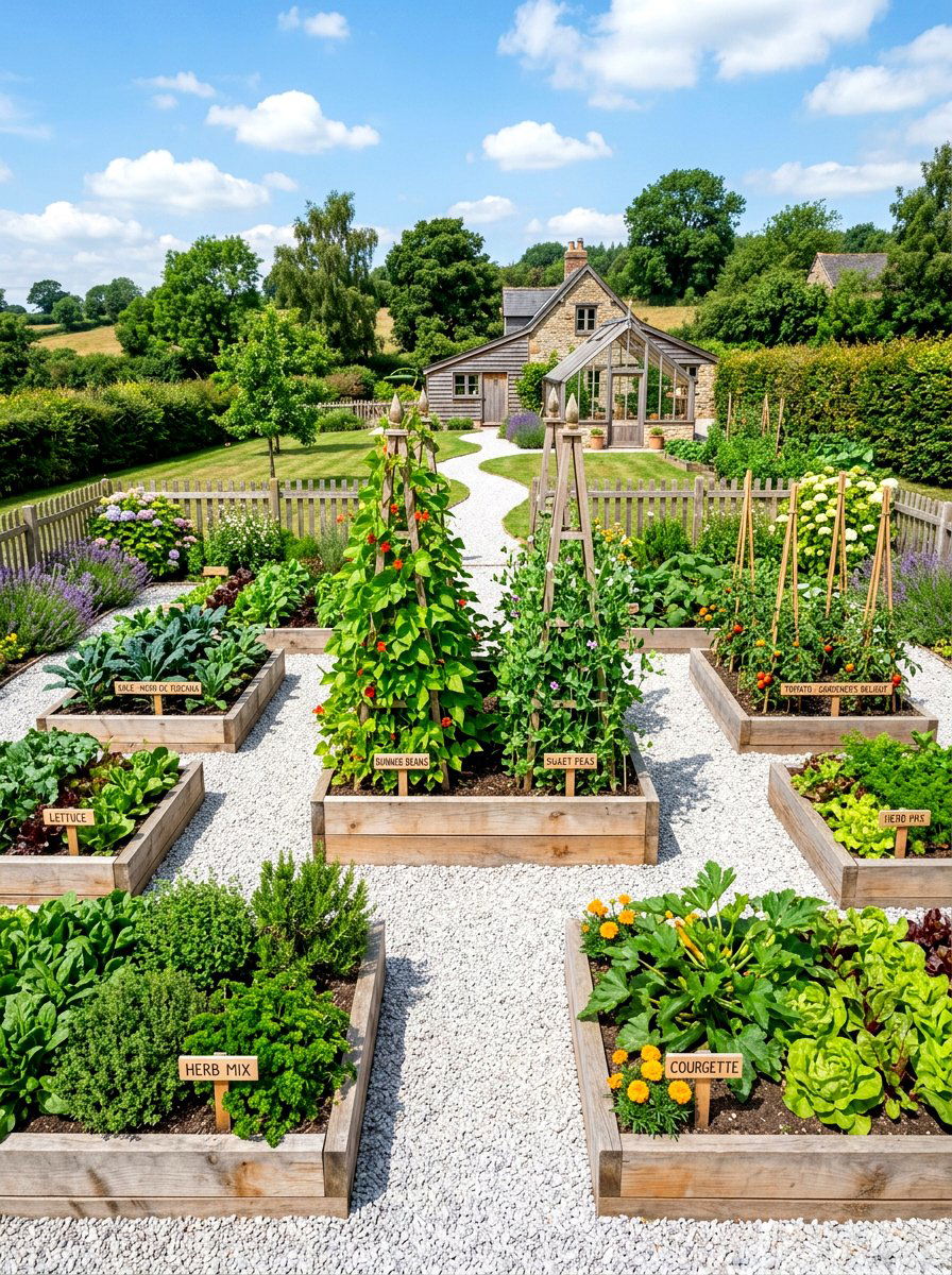 Vegetable Garden - 30 garden decor ideas