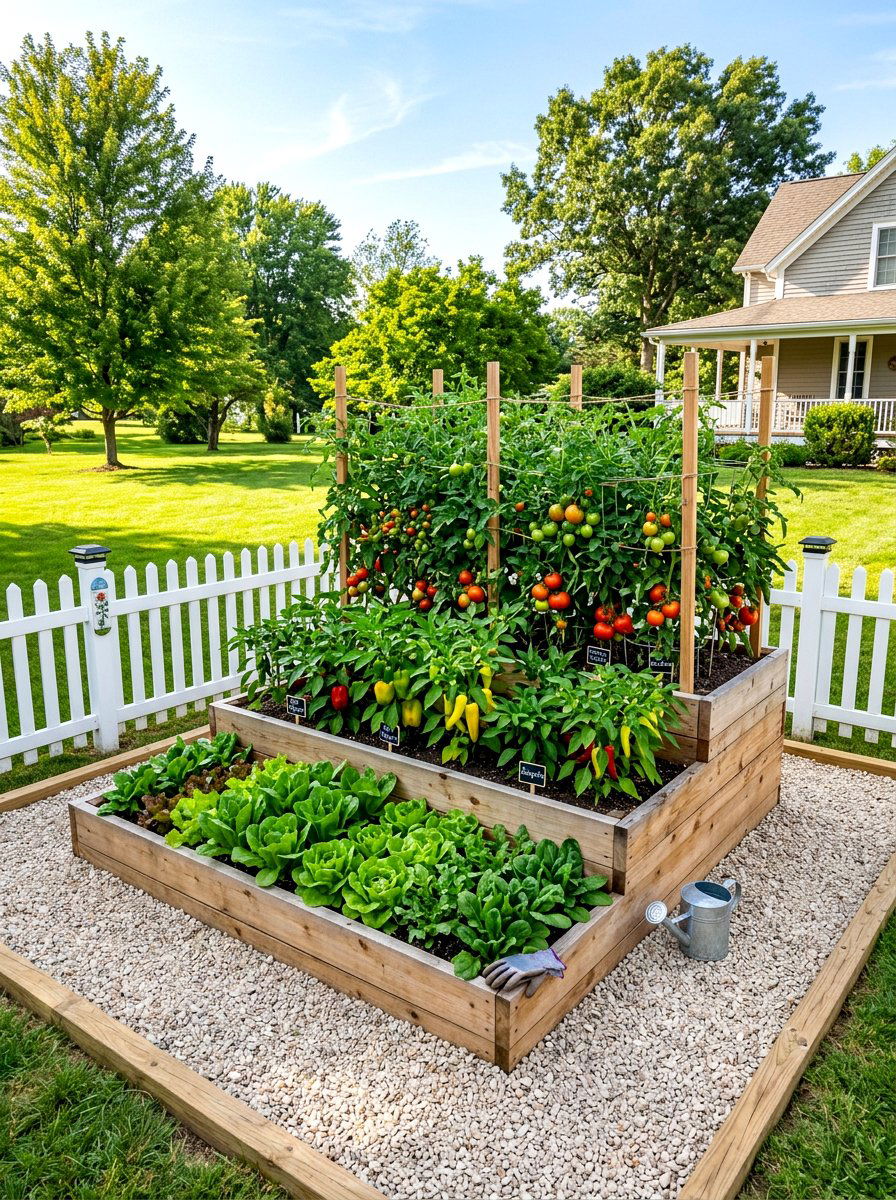 Vegetable Garden Bed - 30 backyard zoning layout ideas