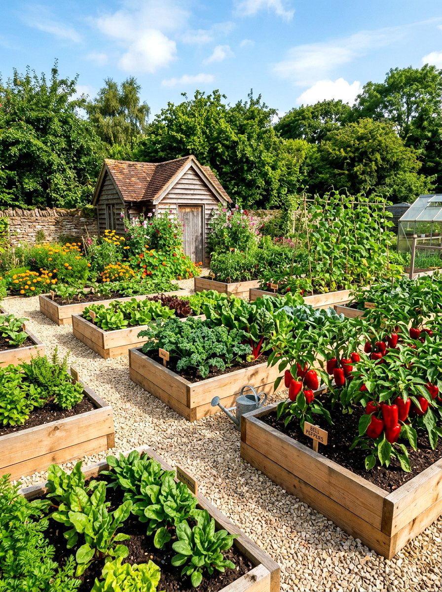 Vegetable Garden - 30 backyard landscaping ideas