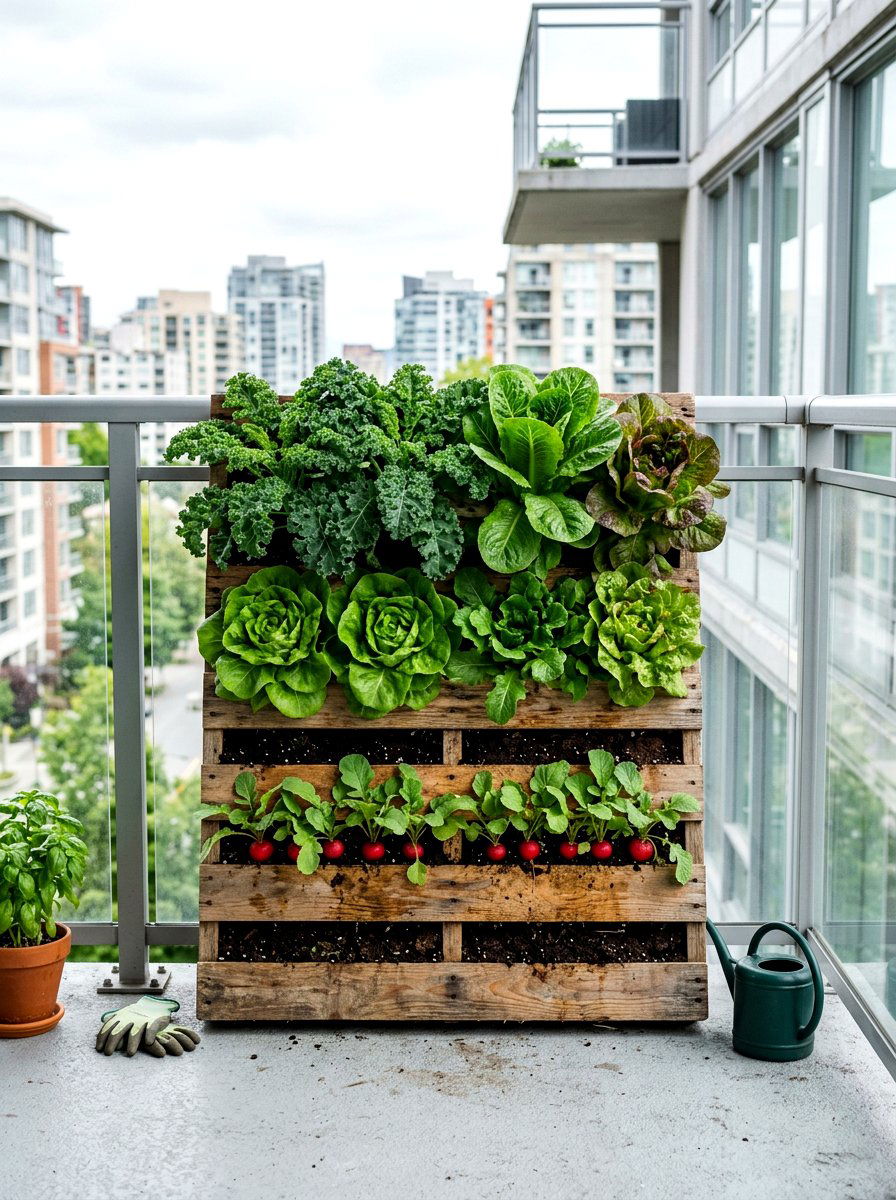 Vegetable Pallet Garden - 30 pallet garden wall ideas