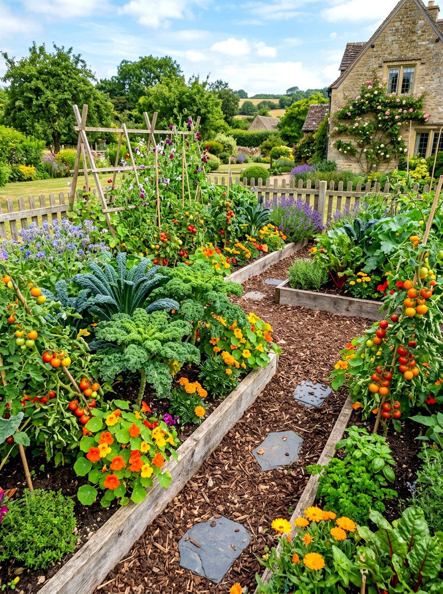 Vegetable Patch - 30 cottage landscaping ideas