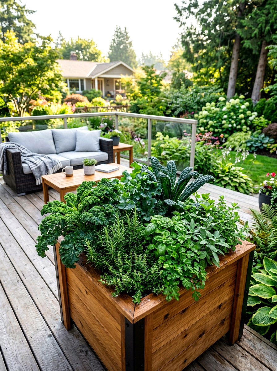 Vegetable Planter Box - 30 backyard vegetable garden ideas
