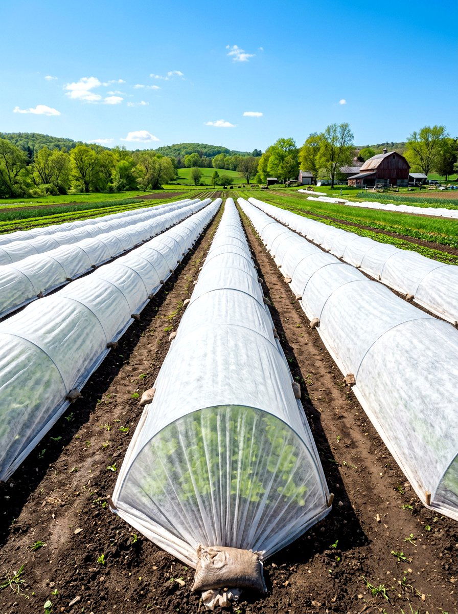 Vegetable Row Cover - 30 potager garden ideas