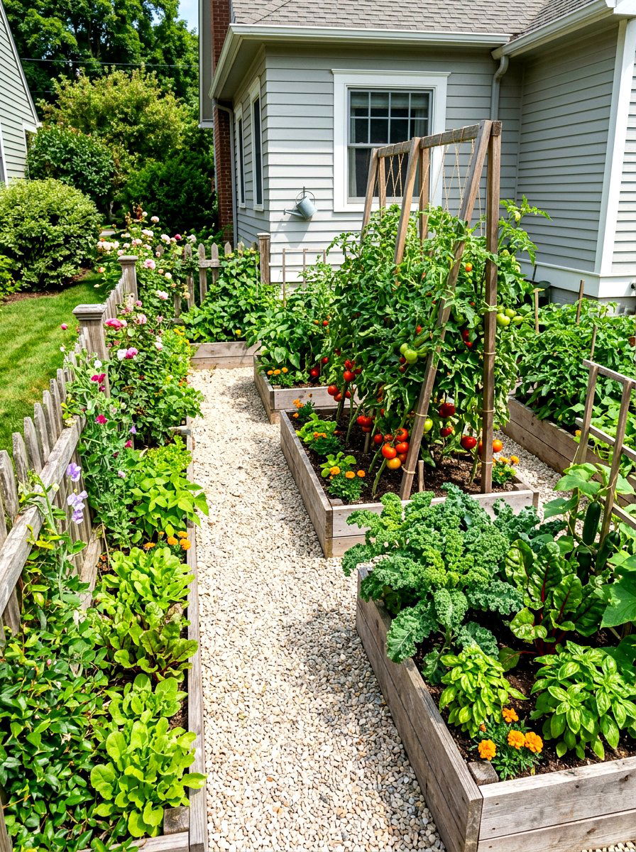 Vegetable Side Garden Patch - 30 house side garden border ideas