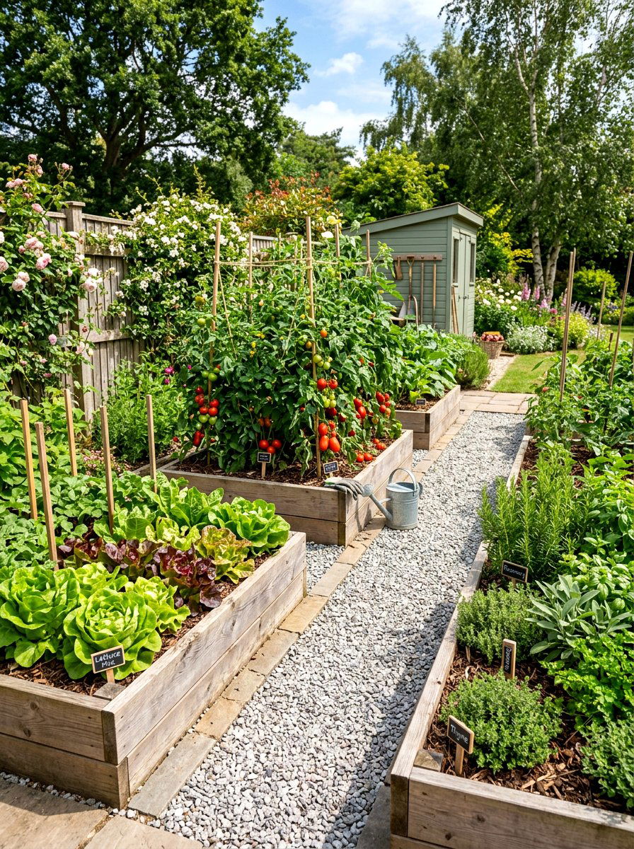Vegetable garden bed - 30 backyard oasis ideas