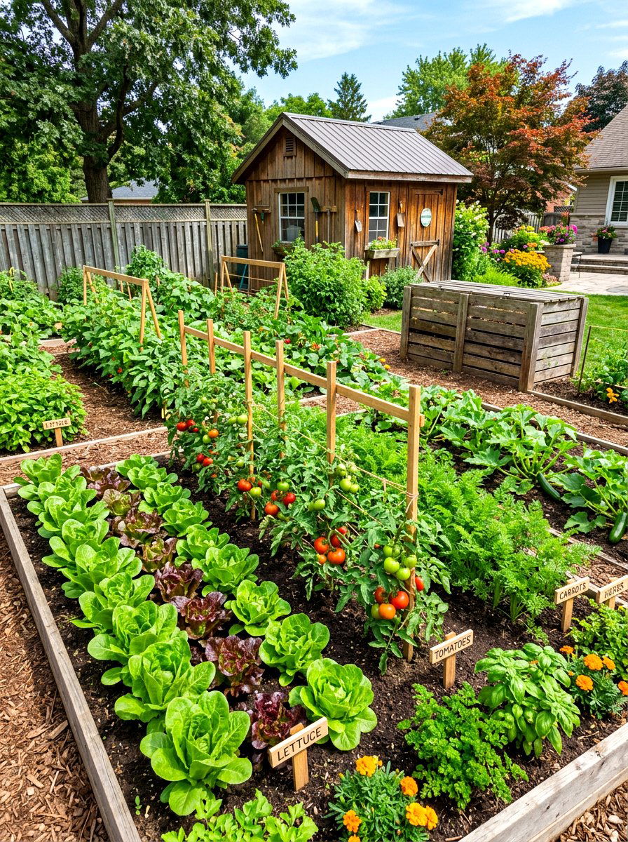Vegetable garden patch - 30 sensory garden ideas