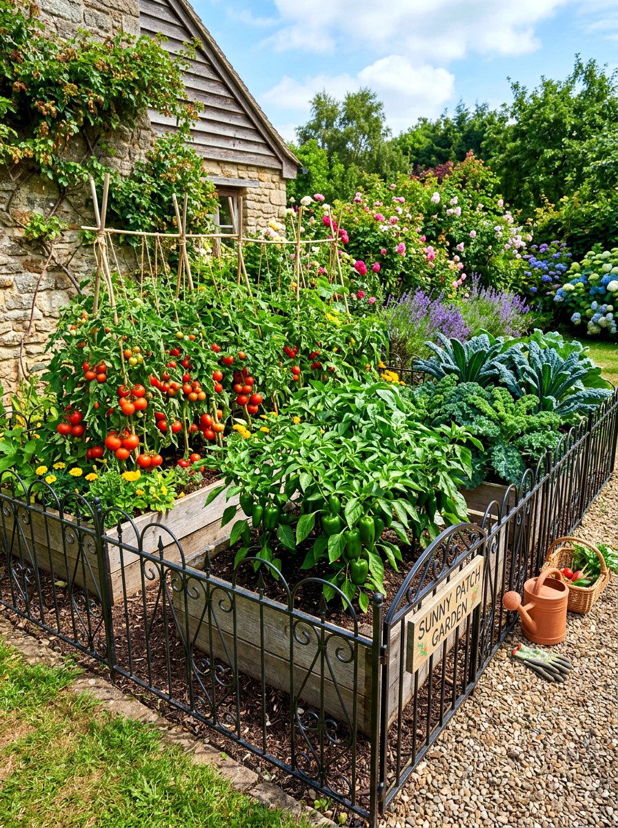 Vegetable garden patch - 30 backyard corner ideas