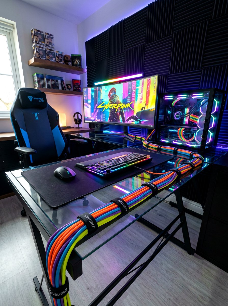 Velcro Wire Ties - 30 office cable management ideas