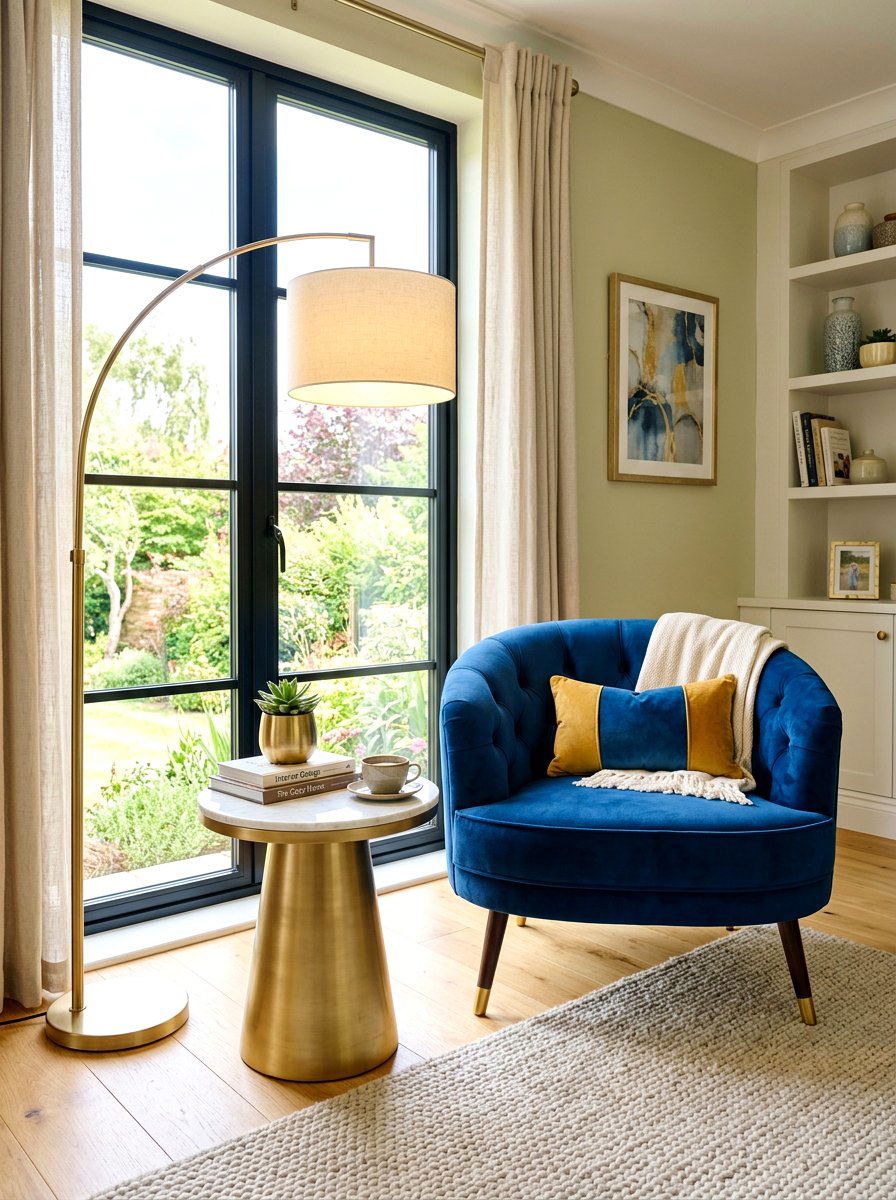 Velvet Accent Chair Corner - 30 five star suite bedroom ideas