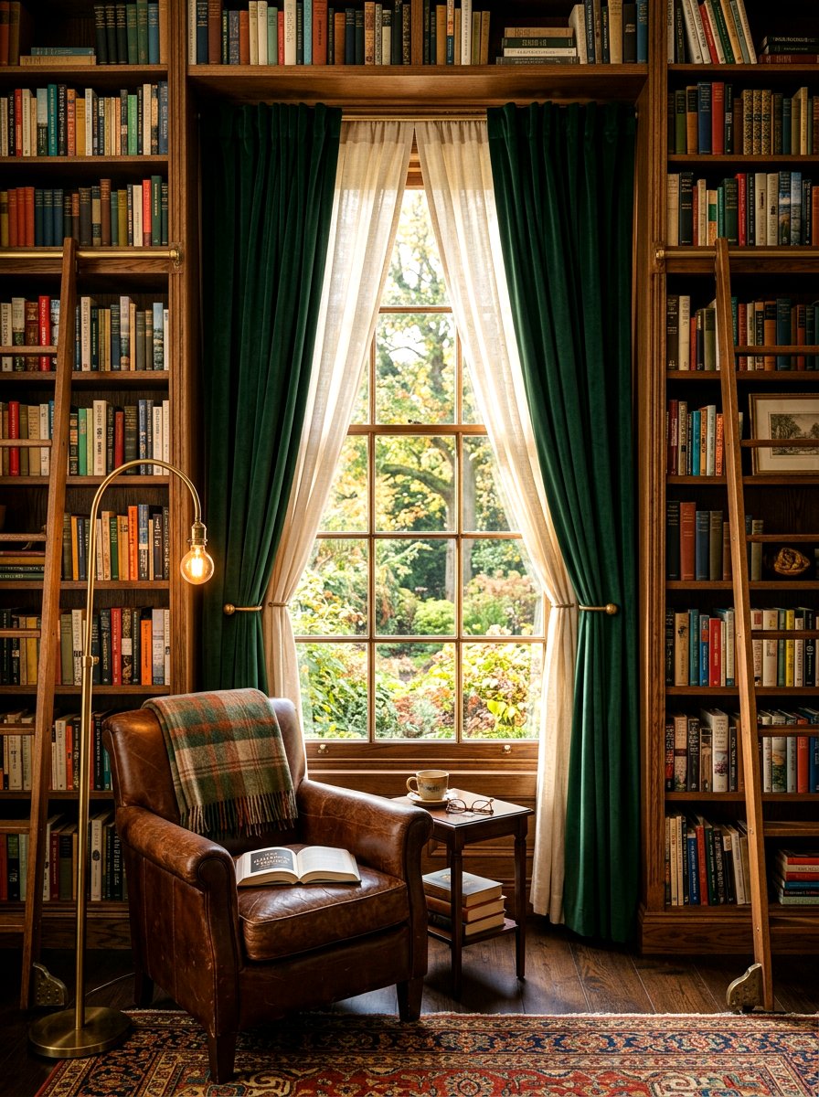 Velvet And Linen Curtains - 30 curtain layering ideas
