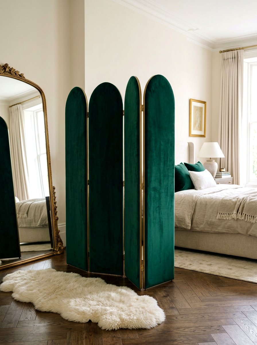 Velvet Arched Room Divider - 30 arched room divider ideas