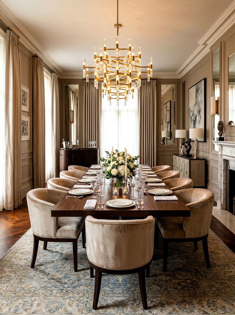 Velvet Barrel Chairs - 30 statement dining chairs ideas