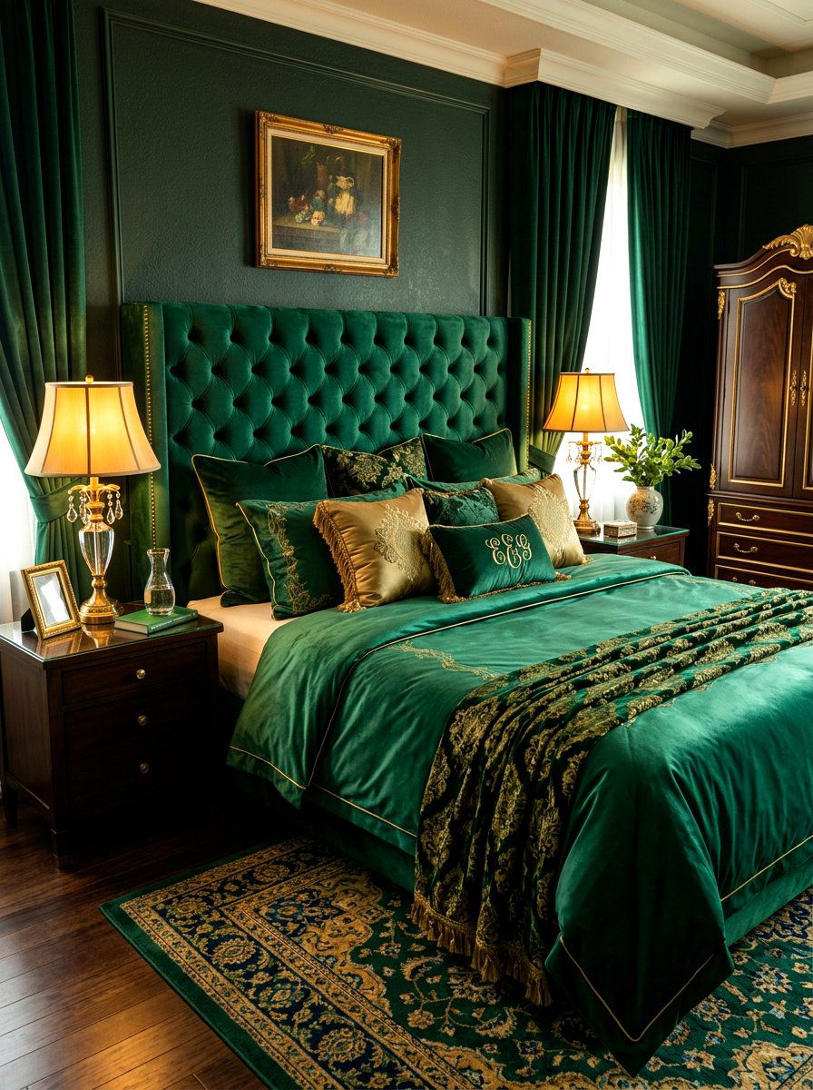 Velvet Bedscape - 30 designer bedscape ideas