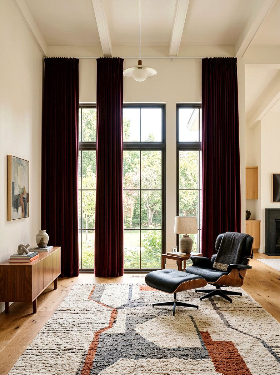 Velvet Curtain Decor - 30 eclectic home decor ideas