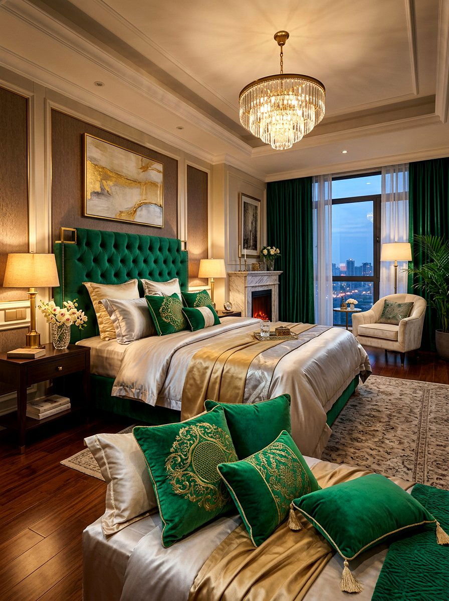 Velvet Cushions - 30 spring bedroom refresh ideas