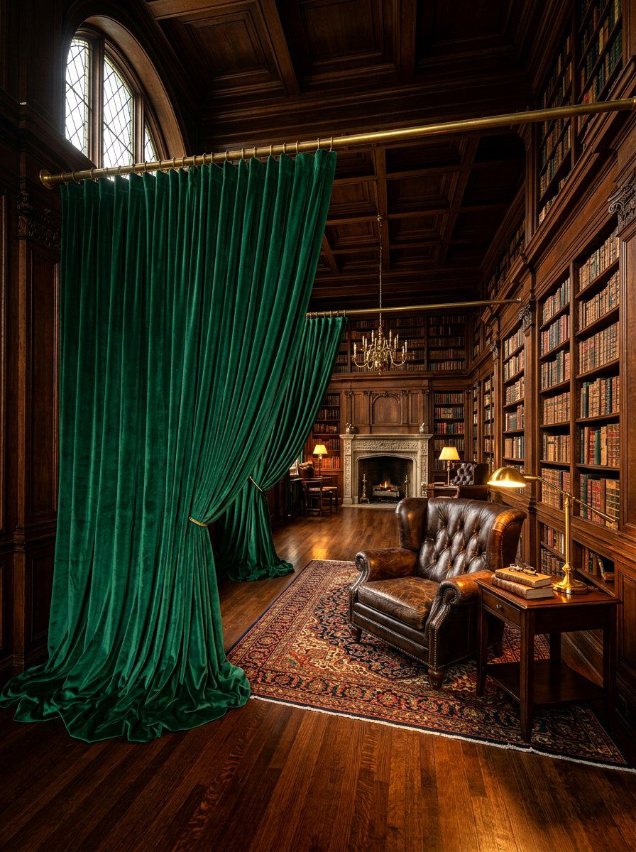 Velvet Drapes - 30 window treatment ideas