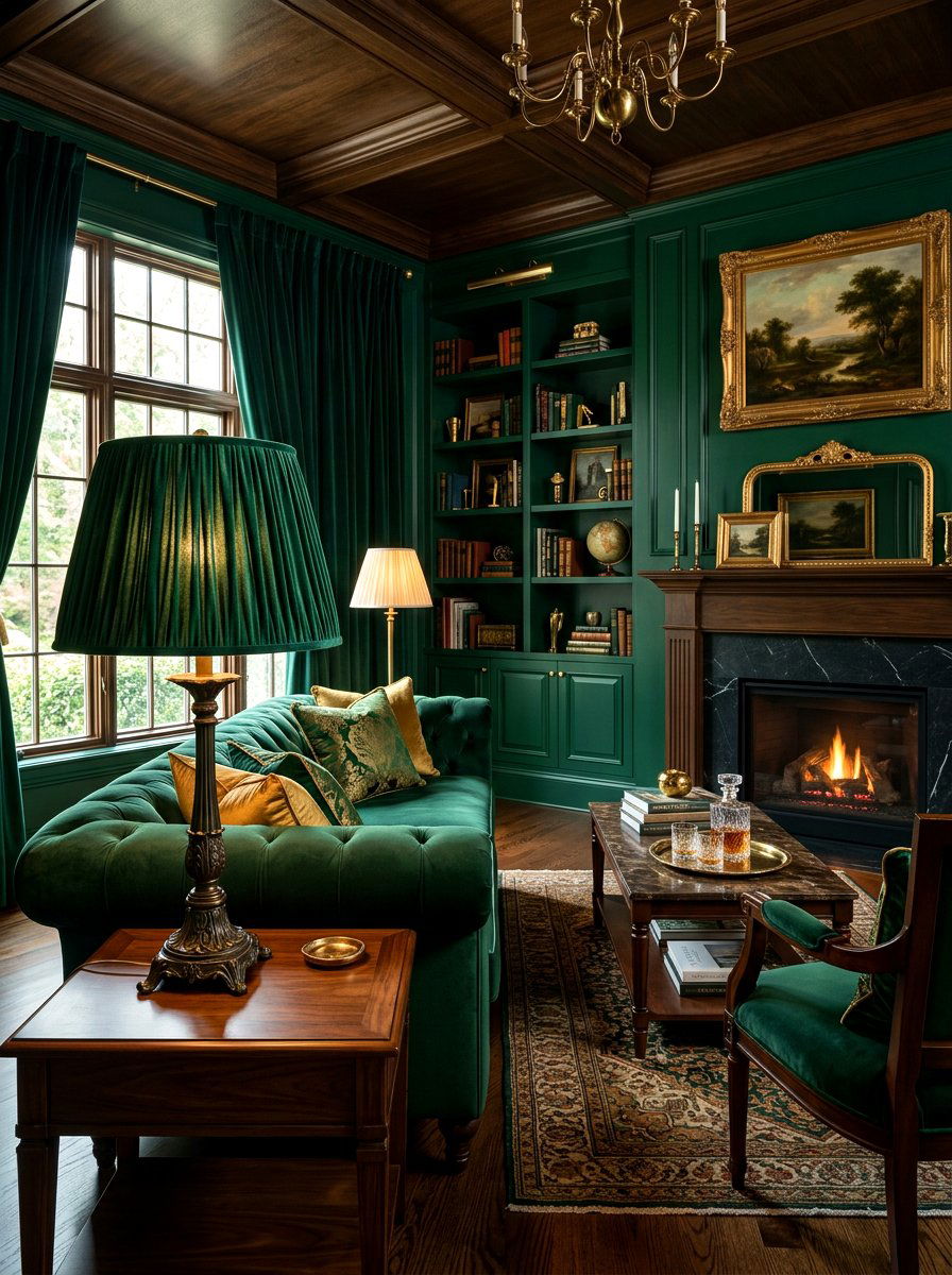 Velvet Gathered Lampshade - 30 frilly lampshade ideas