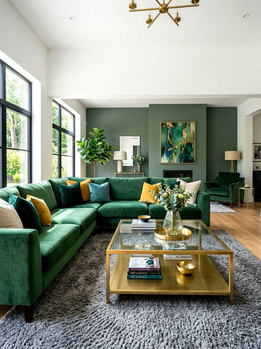 Velvet Living Room - 30 collected luxury living room ideas