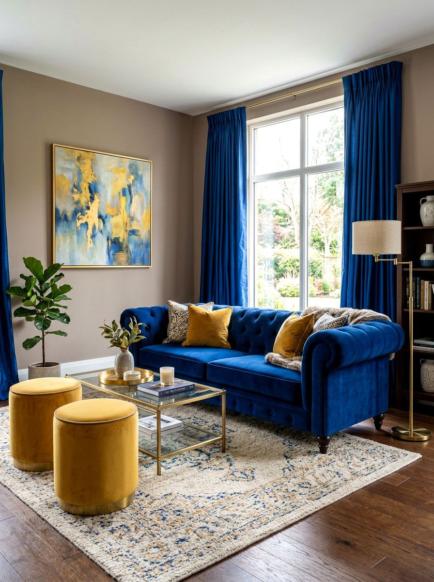 Velvet Living Room Decor - 30 cozy winter lounge ideas