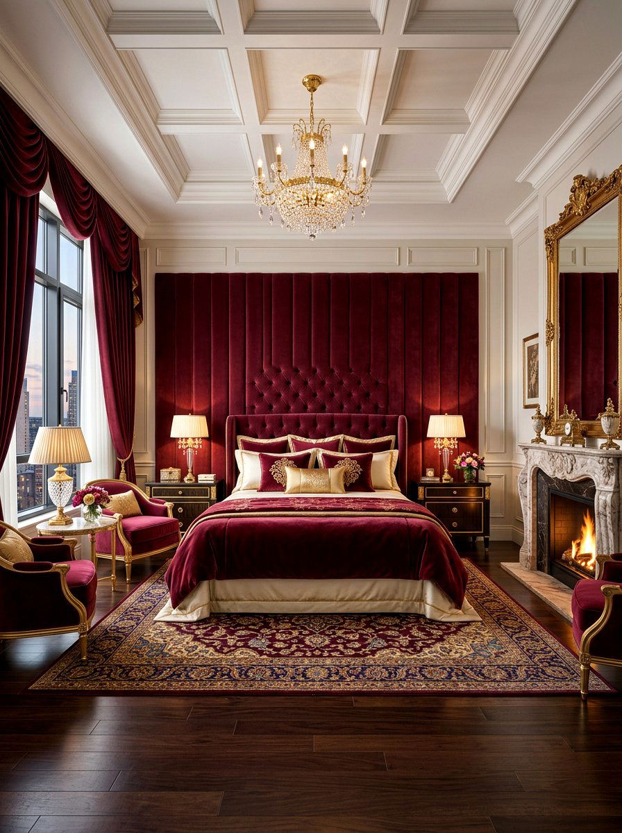 Velvet Luxury Bedroom - 30 luxury bedroom ideas
