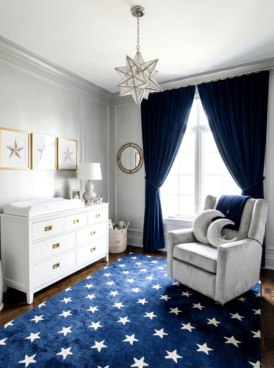 Velvet Moon Pillows - 30 celestial nursery ideas