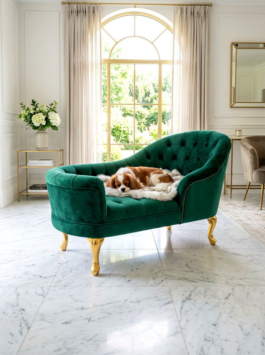 Velvet Pet Lounge - 30 pet corner living room ideas