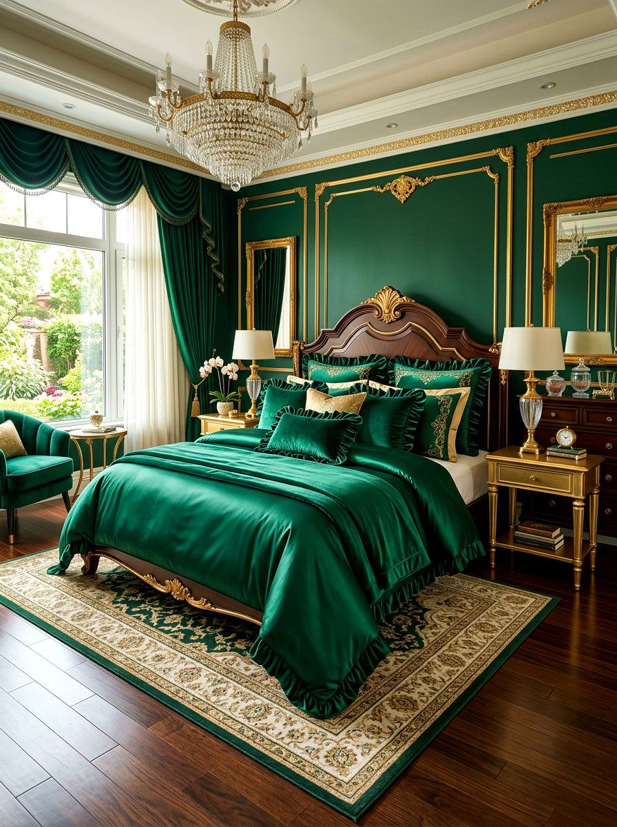 Velvet Ruffle Cushions Luxury Bedroom - 30 romantic ruffle bedroom ideas