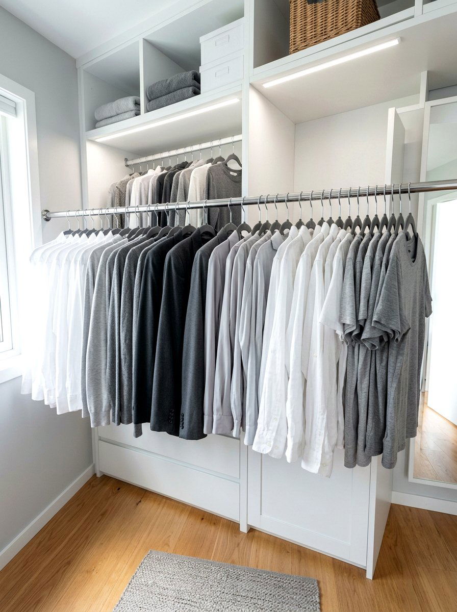 Velvet Slim Hangers - 30 organizing small closets ideas