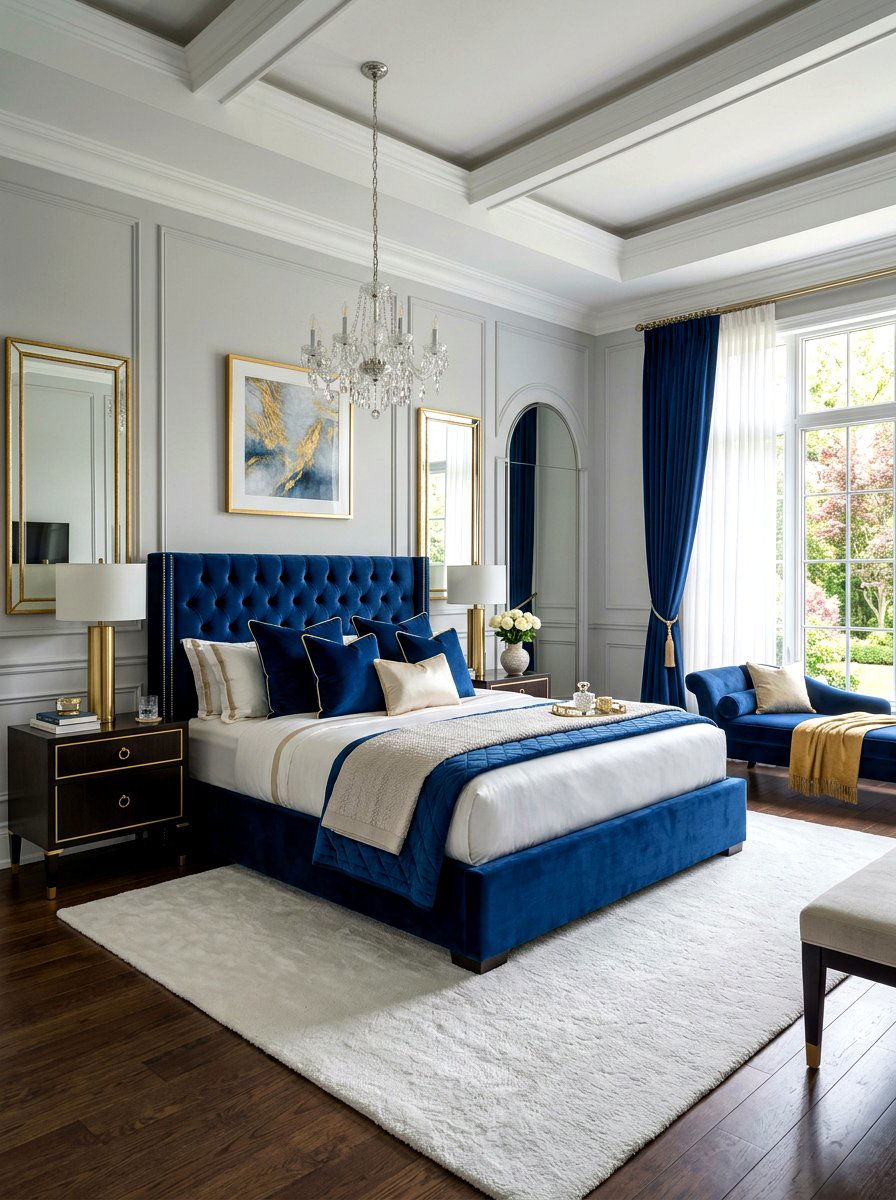 Velvet Upholstered Bed - 30 upholstered bed ideas