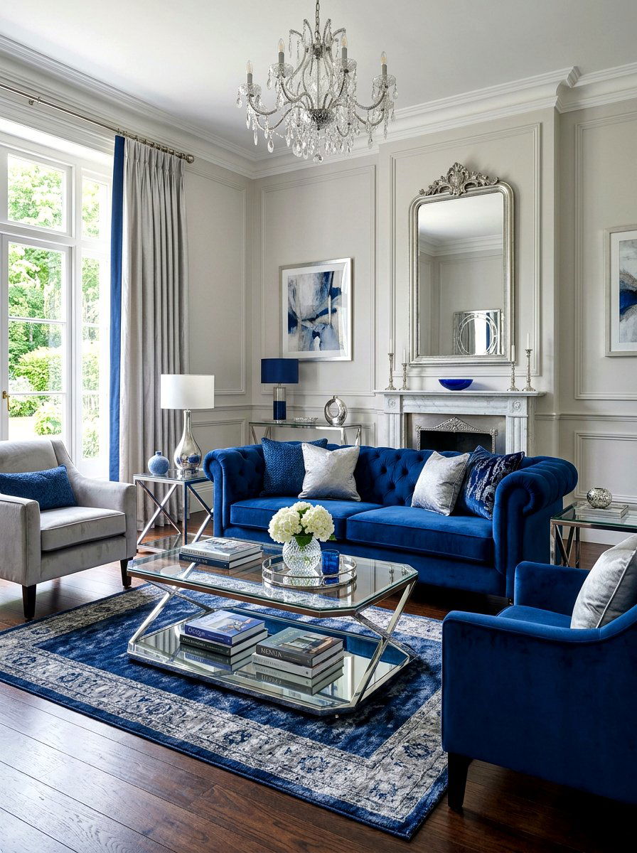 Velvet Upholstery Formal Living Room - 30 formal living room ideas