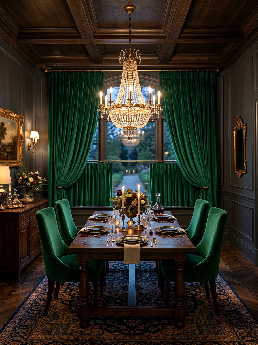 Velvet cafe curtain - 30 cafe curtain ideas