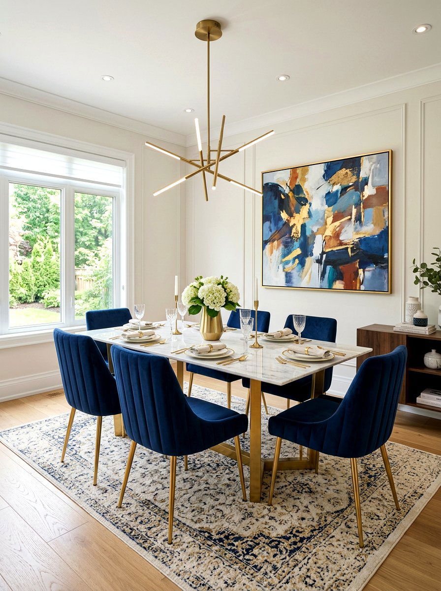 Velvet channel tufted dining chair - 30 pleated dining chair ideas