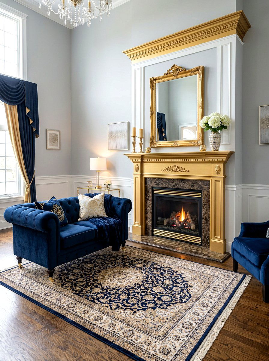 Velvet fireplace seating - 30 hearth seating ideas