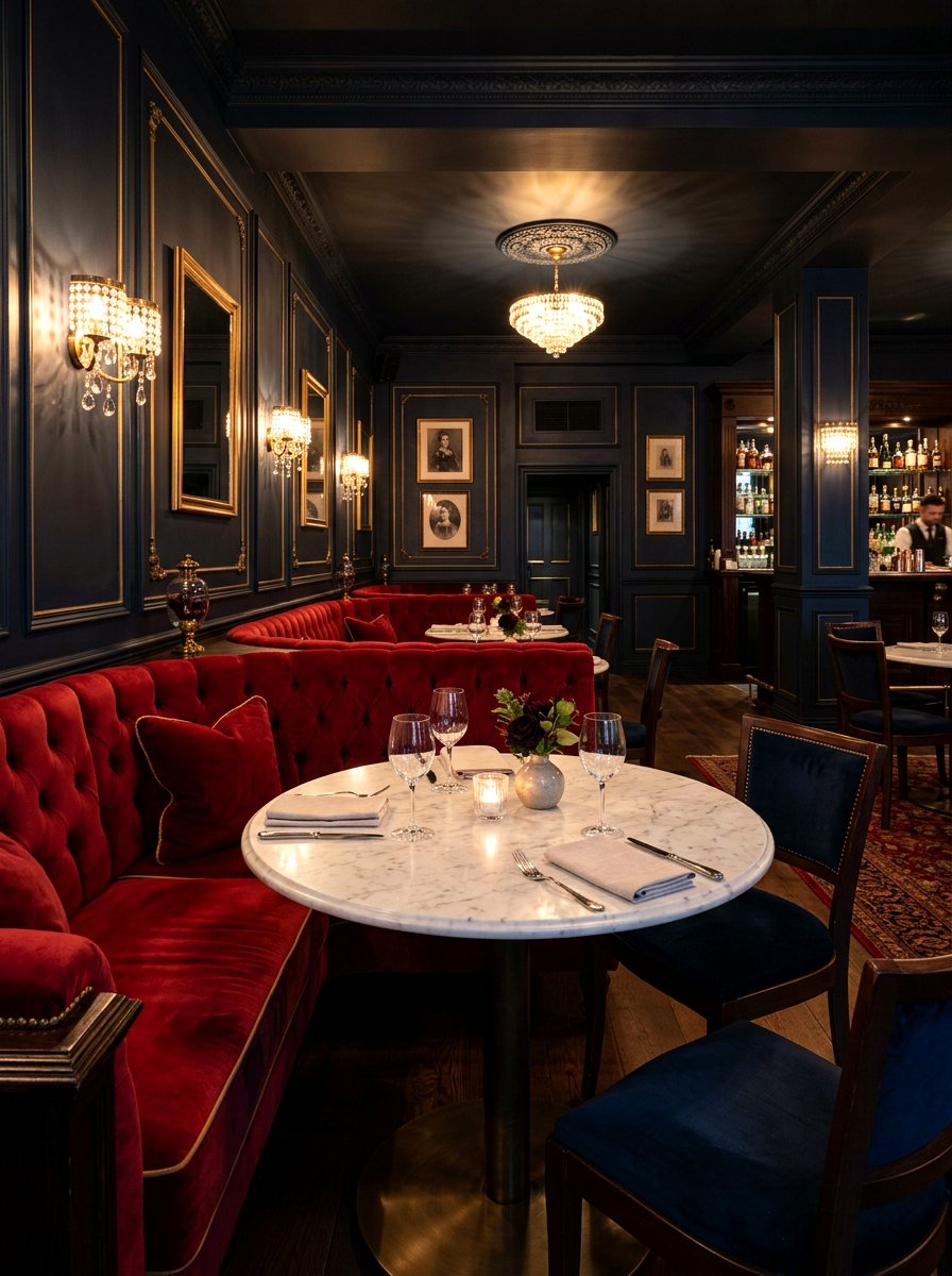 Velvet lounge speakeasy dining room - 30 speakeasy dining room ideas