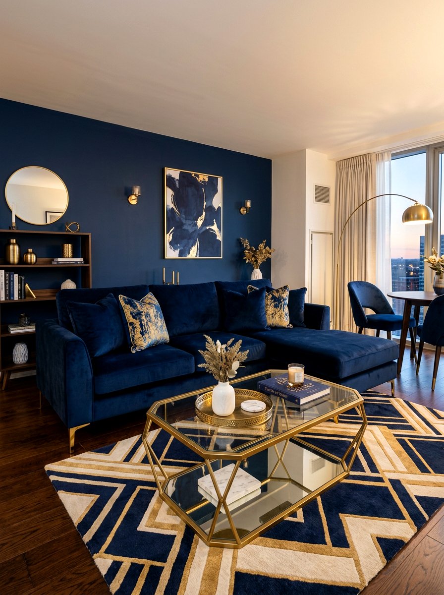 Velvet studio apartment furniture - 30 studio apartment vibe ideas