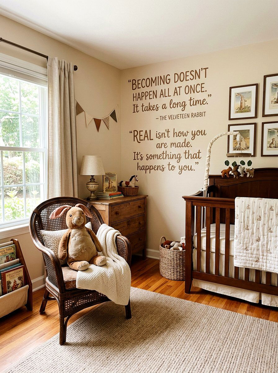 Velveteen Rabbit Nursery Decor - 30 vintage book nursery ideas